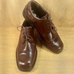 Nunn Bush Marcel Comfort Gel Bike Toe Brown Leather Oxford 83364-200 Men's 12M